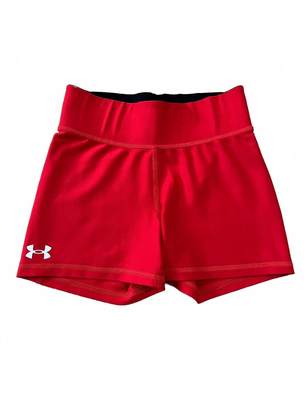 Under Armour Womens Team Shorty 3 Shorts Red Size XS